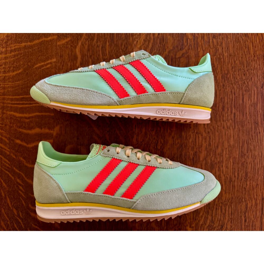 NIB ADIDAS SL 72 OG Semi GreenSpark Solar Orange W7